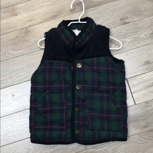 Boys Sherpa lined vest NWT 2T, 3T, 4T, 5T